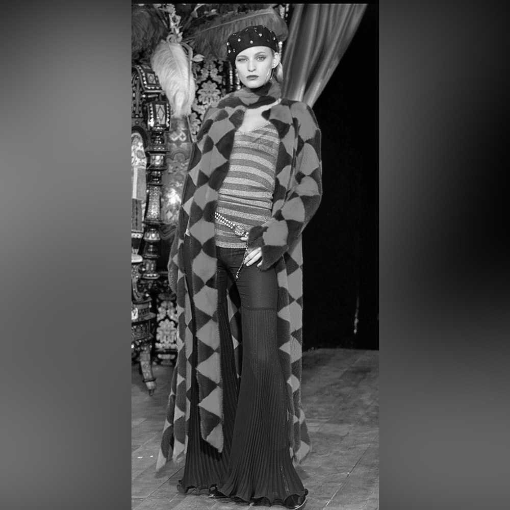 Vintage Runway Dolce & Gabbana silk trousers